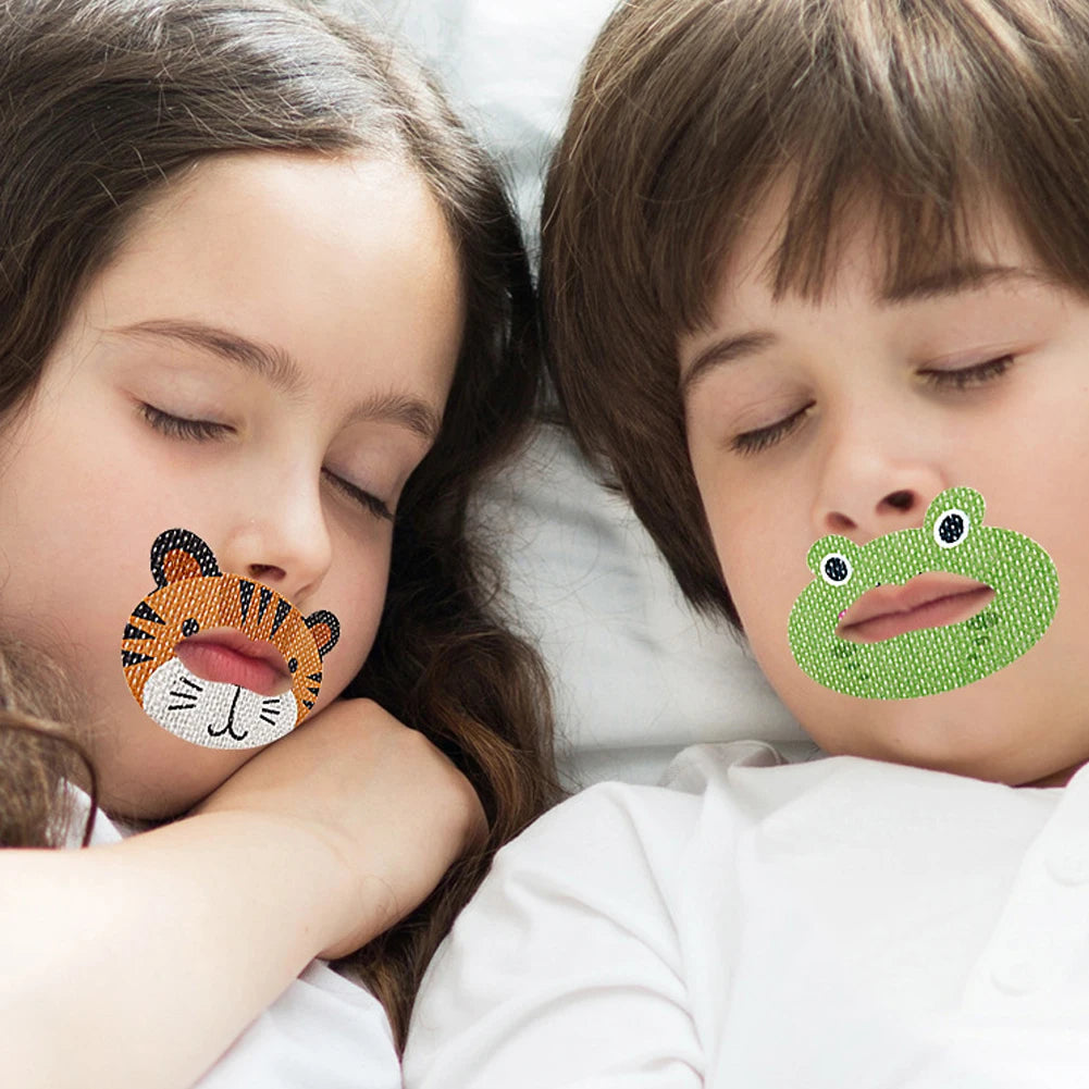 30 pegatinas antirronquidos de dibujos animados para niños