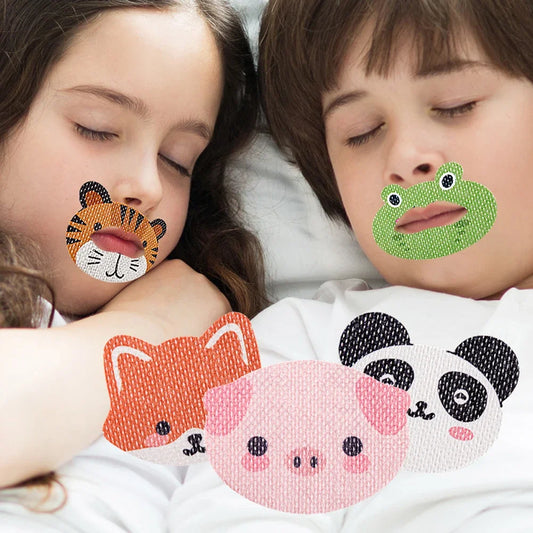 30 pegatinas antirronquidos de dibujos animados para niños